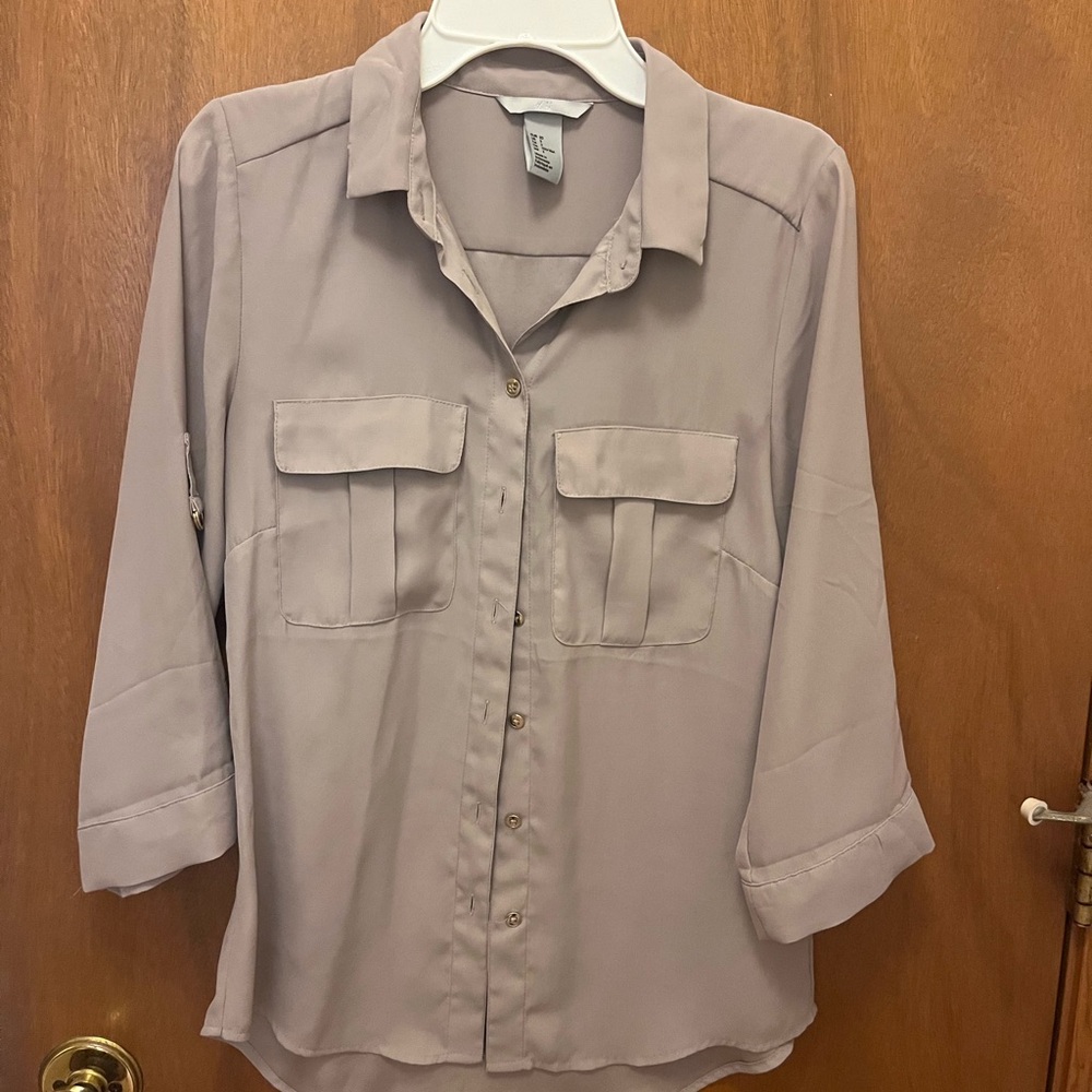 H&M Tan Blouse